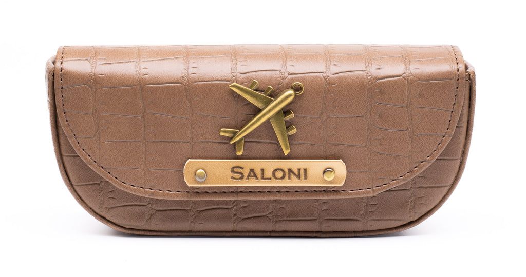 Personalized Sunglasses Cover (Brown)
