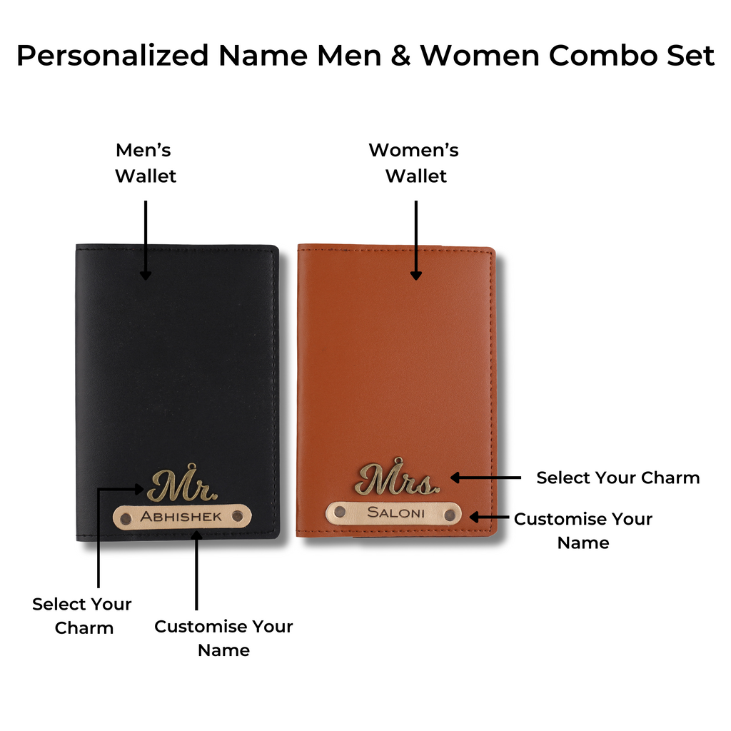 Personalised Couple Passport Covers - Multi Colors