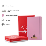 Load image into Gallery viewer, Personalized Diary -A5 Size, 180 Ruled Pages (BabyPink)
