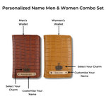 Load image into Gallery viewer, Personalised Self Texture Couple Passport Covers - Multi Colors
