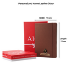 Load image into Gallery viewer, Personalized Diary -A5 Size, 180 Ruled Pages (Dark Brown)
