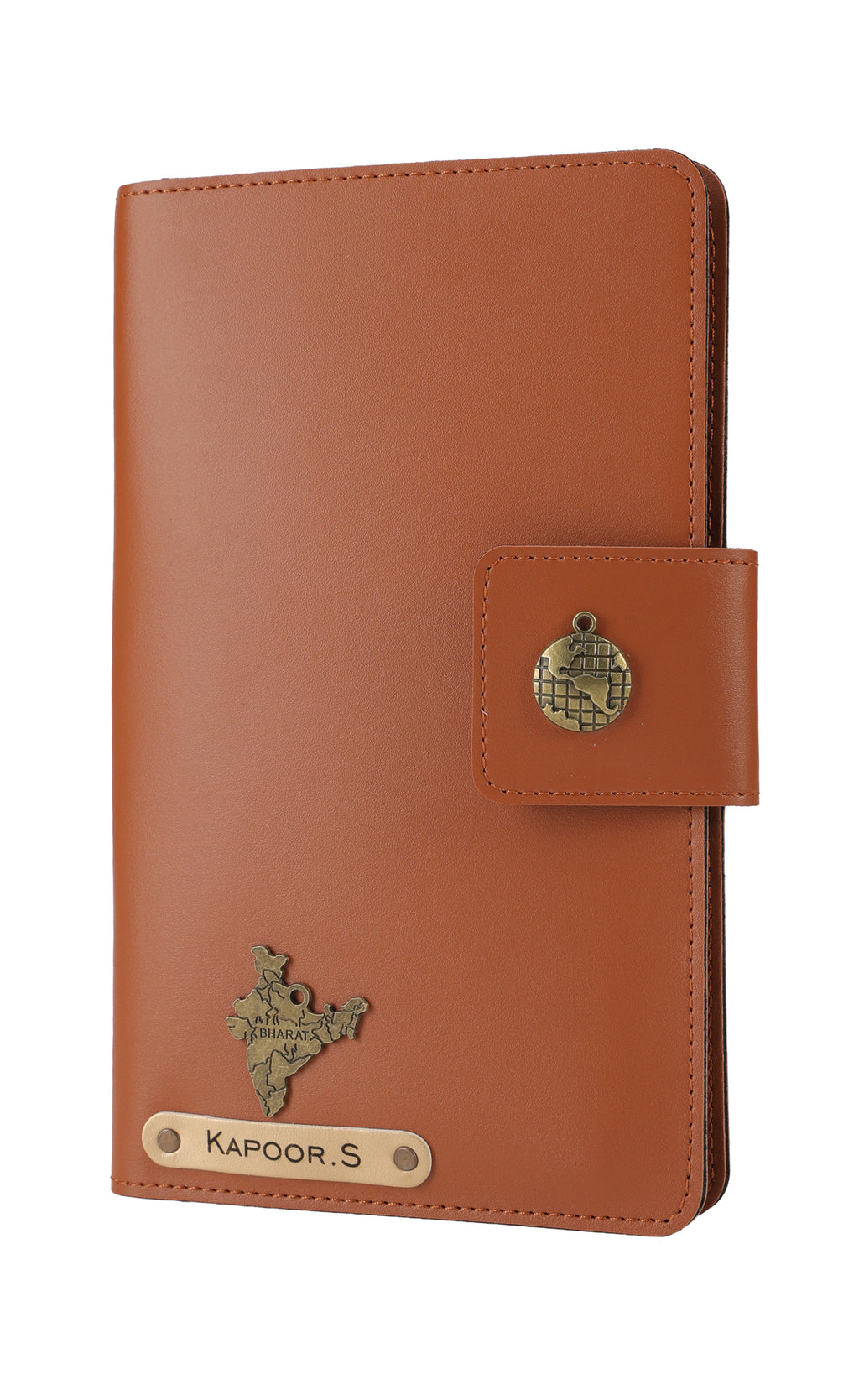Personalized Family Passport Cover - Tanbrown