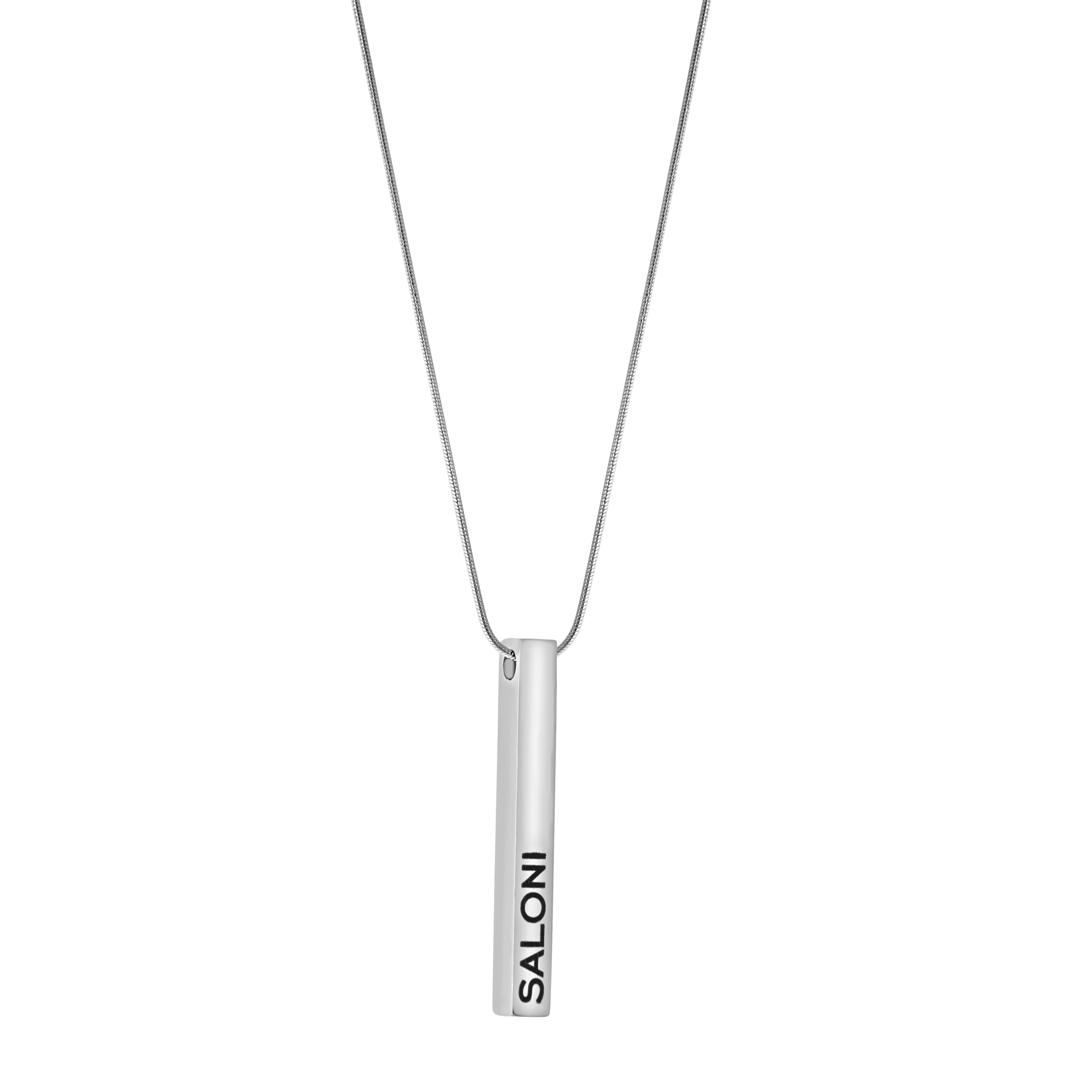 AICA Personalized Name Bar Pendant Necklace Women | Customized Ideal Gift for Birthdays Anniversary Valentine Day Special Occasions Loved Ones Friends Girlfriend Wife Teens Women Girls