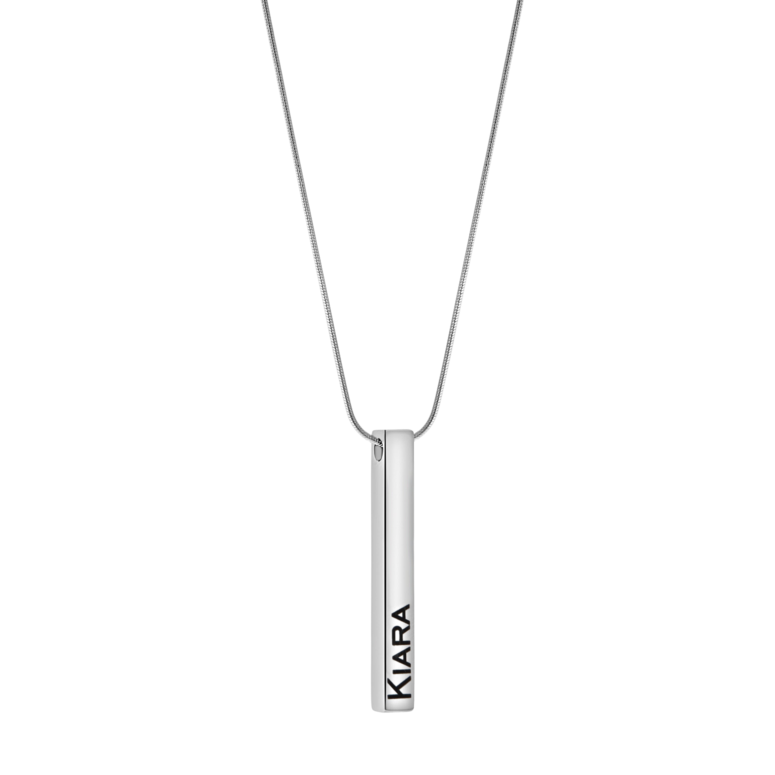 AICA Personalized Name Bar Pendant Necklace Women | Customized Ideal Gift for Birthdays Anniversary Valentine Day Special Occasions Loved Ones Friends Girlfriend Wife Teens Women Girls