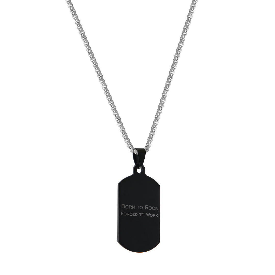 AICA Personalized Name & Charm Pendant Necklace (Silver) For Men | Customized Gift for Birthdays Anniversary Special Occasions Loved Ones Boy Friends Boyfriend Husband Teens Man