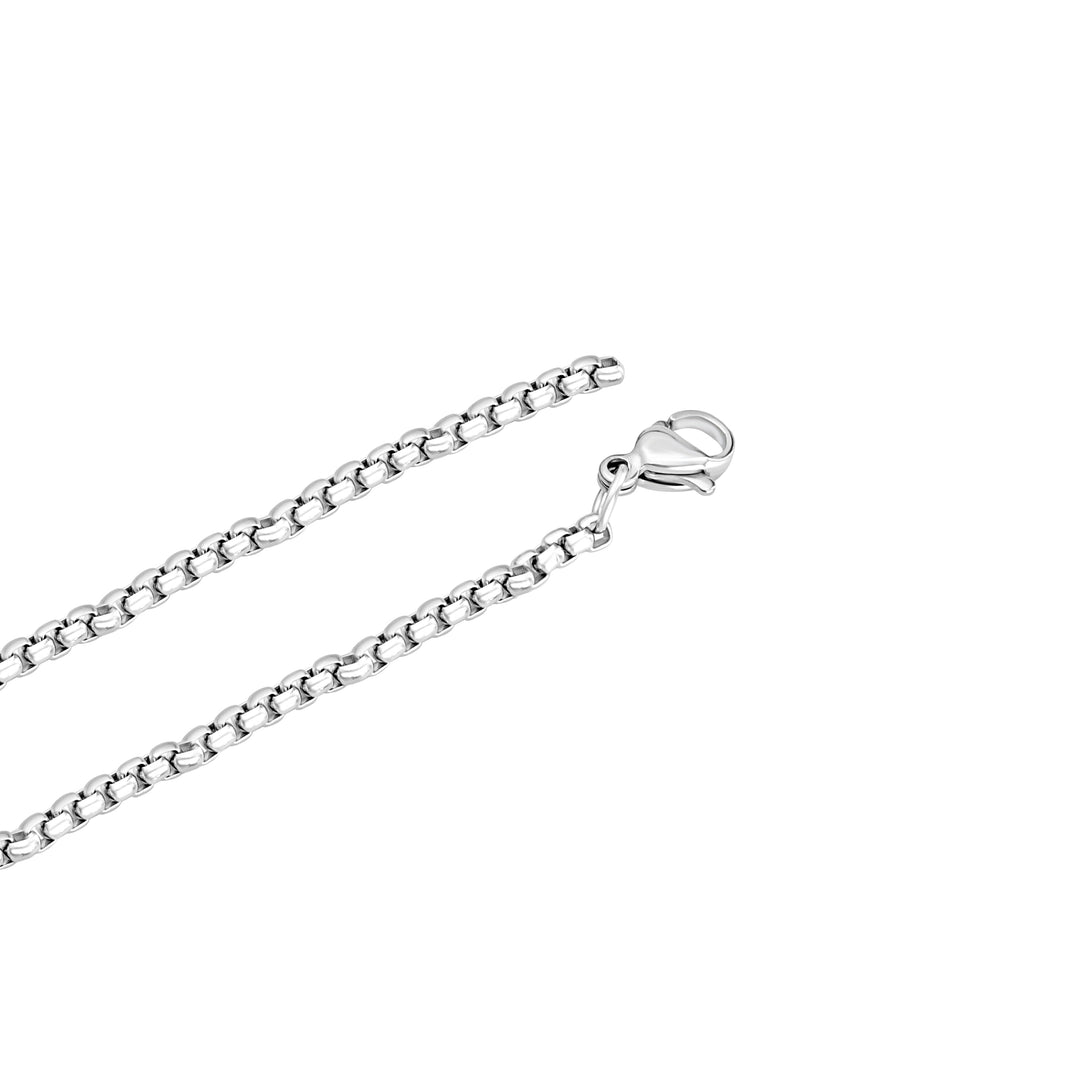 AICA Personalized Name & Charm Pendant Necklace (Silver) For Men | Customized Gift for Birthdays Anniversary Special Occasions Loved Ones Boy Friends Boyfriend Husband Teens Man