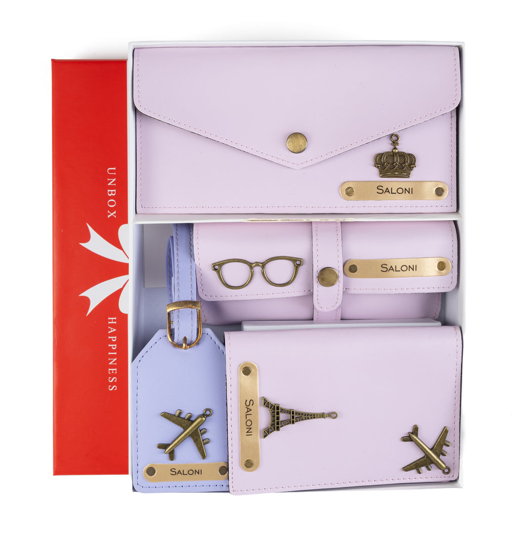 Personalised Name Womens Gift Set (Purple)