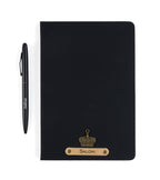 AICA Personalized Mint Green Leather Diary & Metal Pen Combo