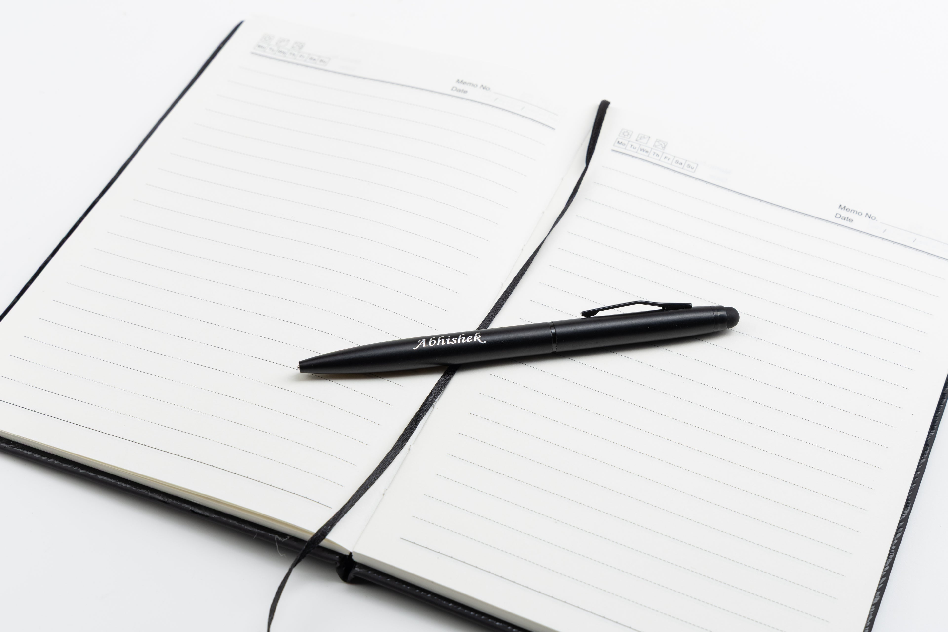 AICA Gifts Personalized Pens with Name Engraved (Black) Roller Ball Pen