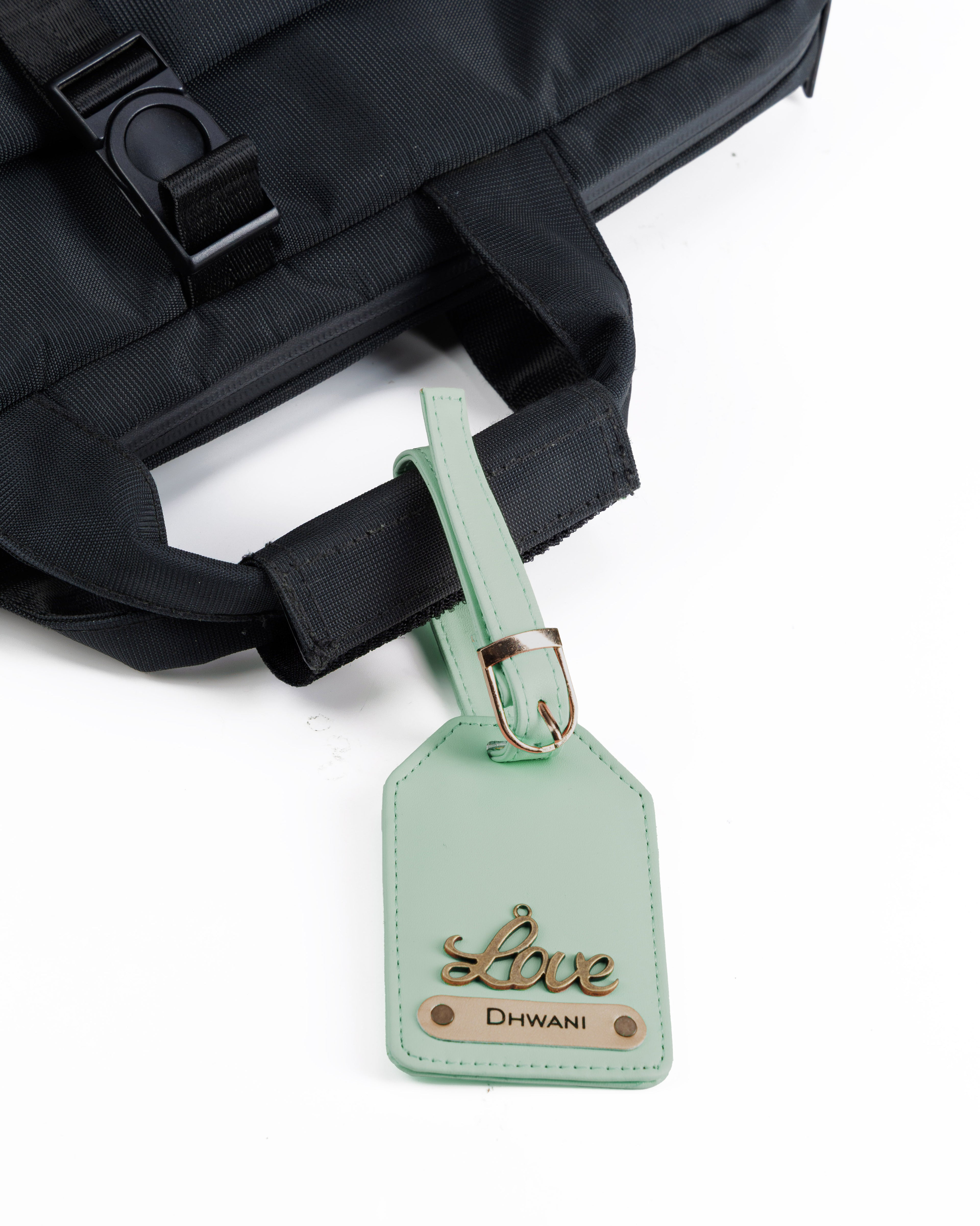 AICA Personalised Name & Charm Womens Leather Gift Set | Gifts for Women (Mintgreen)