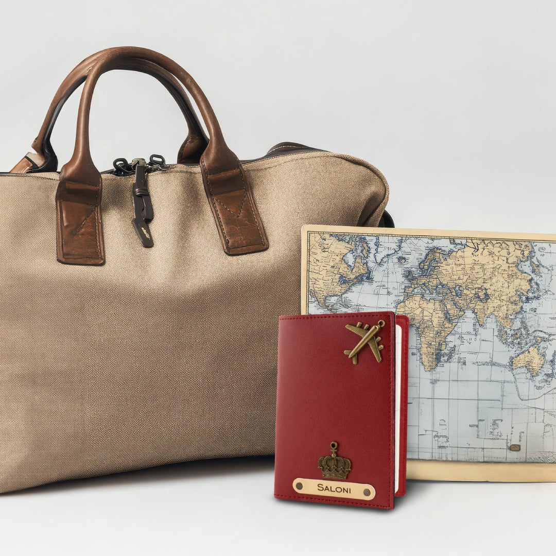 Personalized Passport Cover - Wine