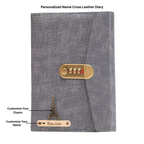 Personalized Lock Diary – A5 Size 230 Pages (Grey)