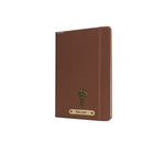 Load image into Gallery viewer, Personalized Diary -A5 Size, 180 Ruled Pages (Dark Brown)

