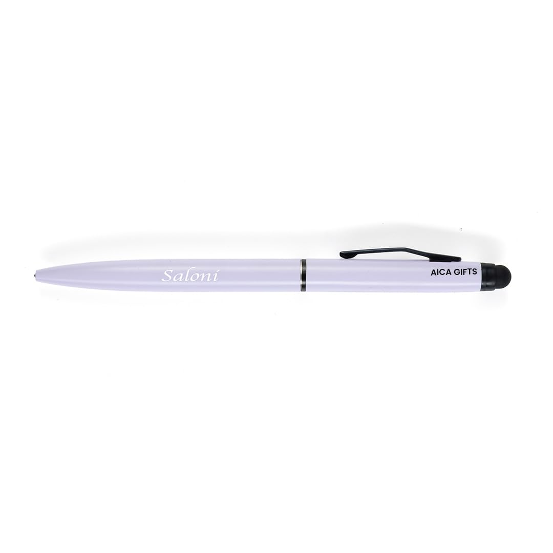 AICA Gifts Personalized Pens with Name Engraved (Black) Roller Ball Pen