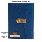 Load image into Gallery viewer, Personalized Lock Diary – A5 Size 230 Pages (Navy Blue)
