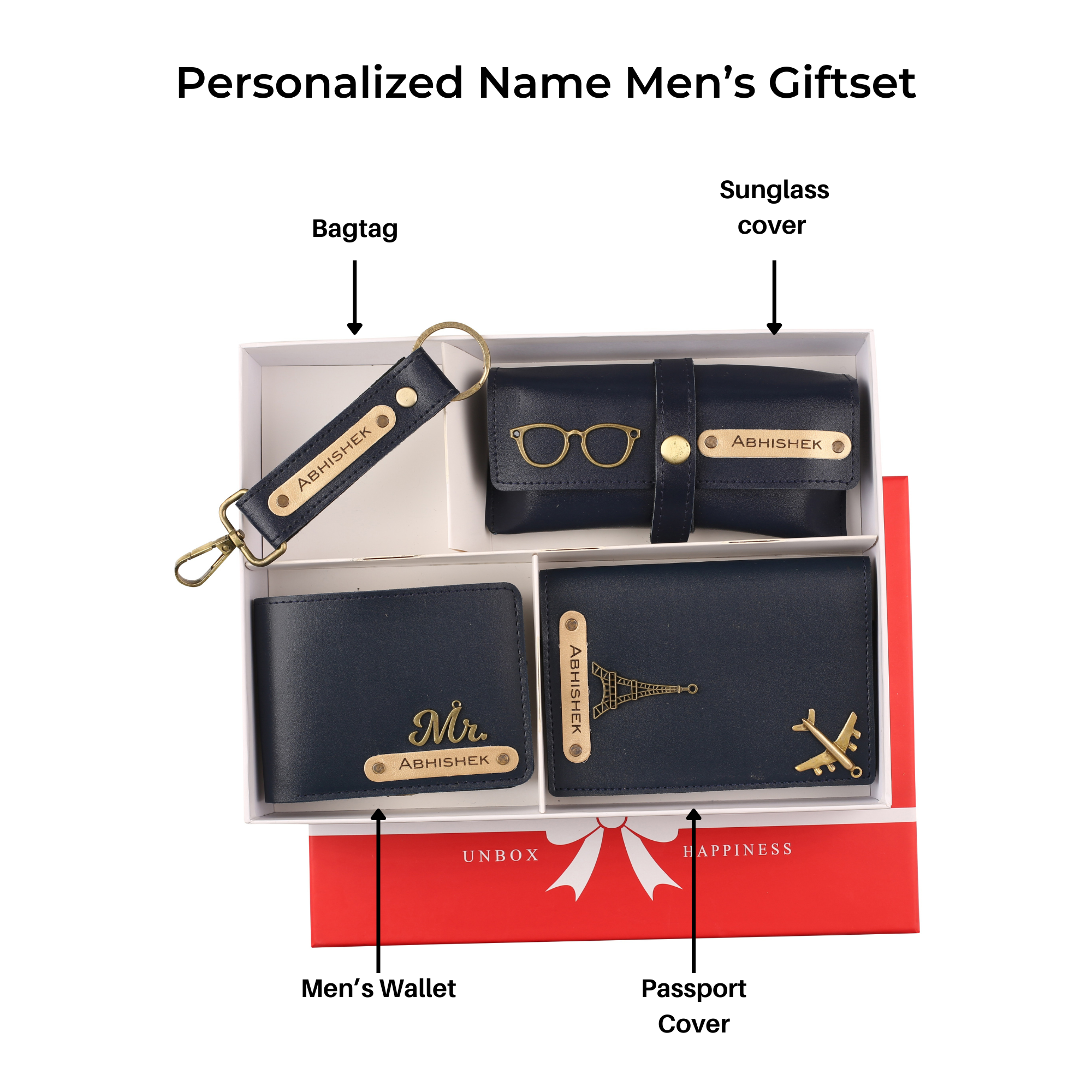 Personalized Mens Giftset (Navy Blue)