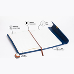 Load image into Gallery viewer, Personalized Lock Diary – A5 Size 230 Pages (Navy Blue)
