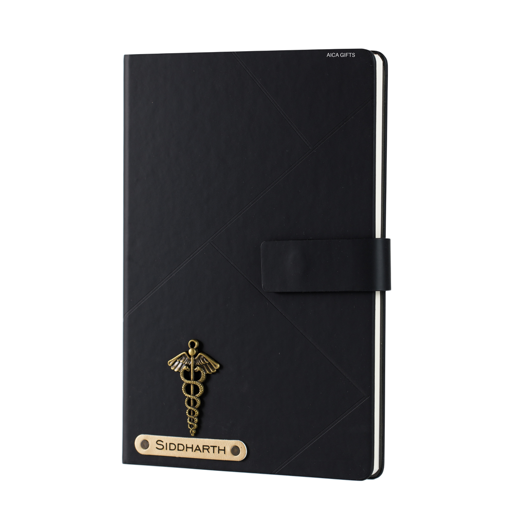 Personalized Self Design Diary - A5 Size 160 Pages(Black)