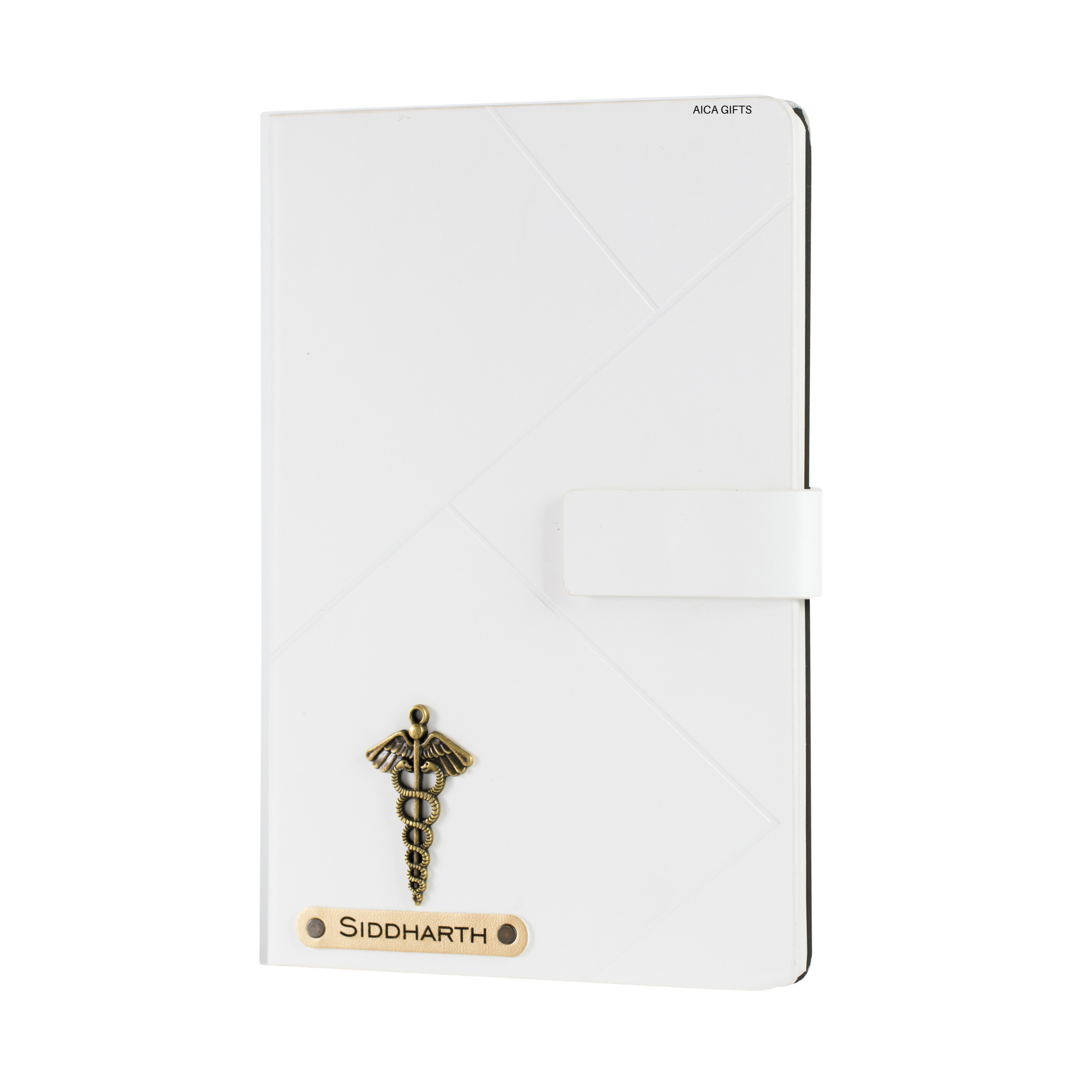 Personalized Self Design Diary - A5 Size 160 Pages (White)