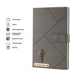Load image into Gallery viewer, Personalized Self Design Leather Diary - A5 Size 160 Pages (Grey)
