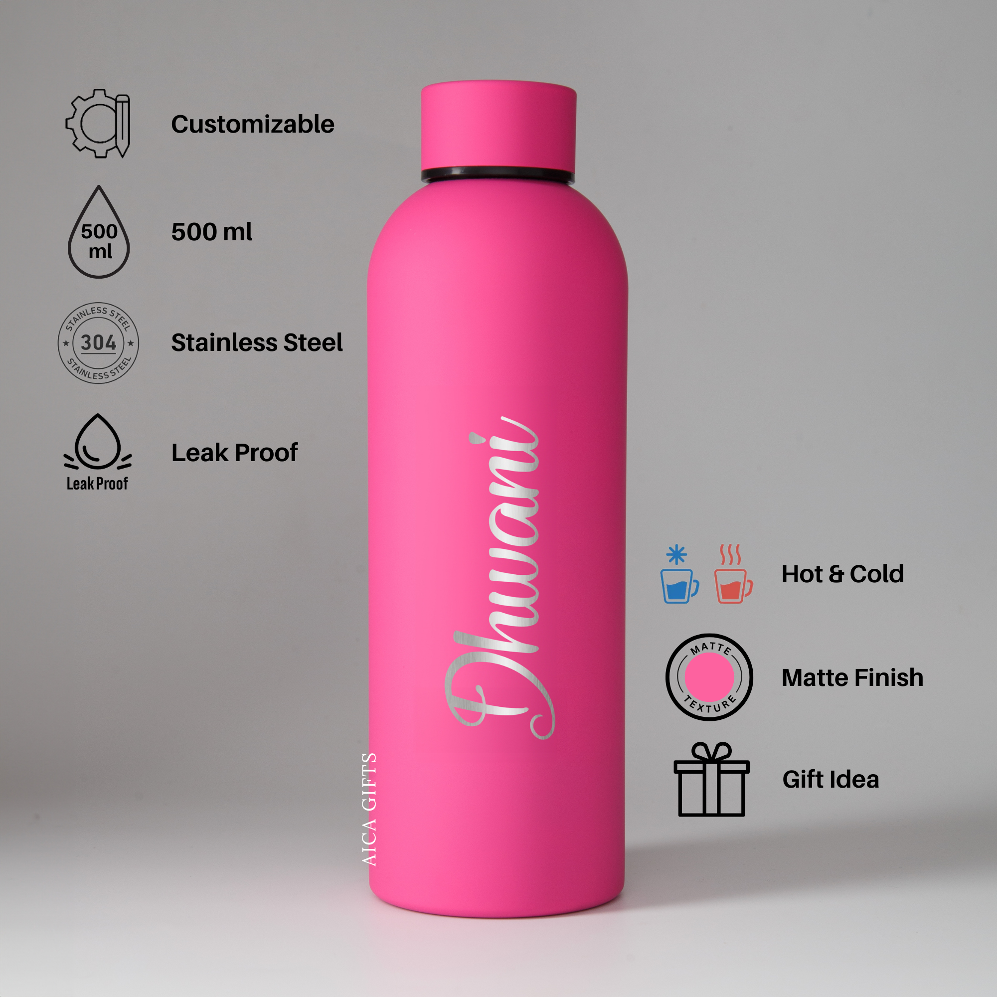 Personalized Bottle - DarkPink