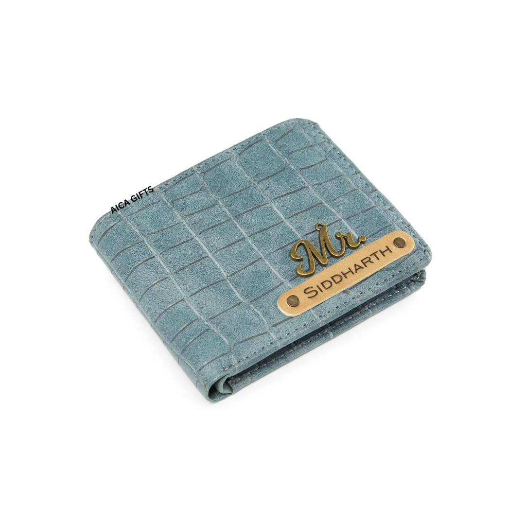 Personalized Self – Textured Mens Wallet (Dark Grey)