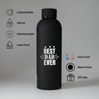 Best Dad Ever Bottle - Black