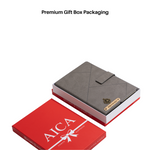 Load image into Gallery viewer, Personalized Self Design Leather Diary - A5 Size 160 Pages (Grey)

