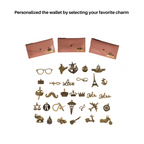 AICA Personalised Name & Charm Leather Wallet Gift for Women (Nude Pink) | Mother’s Day Gift for Mom | Gifts for Mom Mother in Law