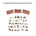 Load image into Gallery viewer, AICA Personalised Name &amp; Charm Leather Wallet Gift for Women (Nude Pink) | Mother’s Day Gift for Mom | Gifts for Mom Mother in Law
