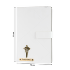 Personalized Self Design Diary - A5 Size 160 Pages (White)