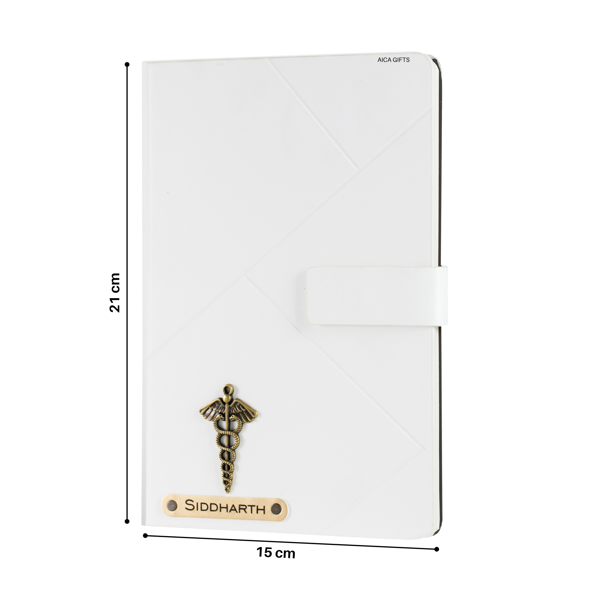 Personalized Self Design Diary - A5 Size 160 Pages (White)
