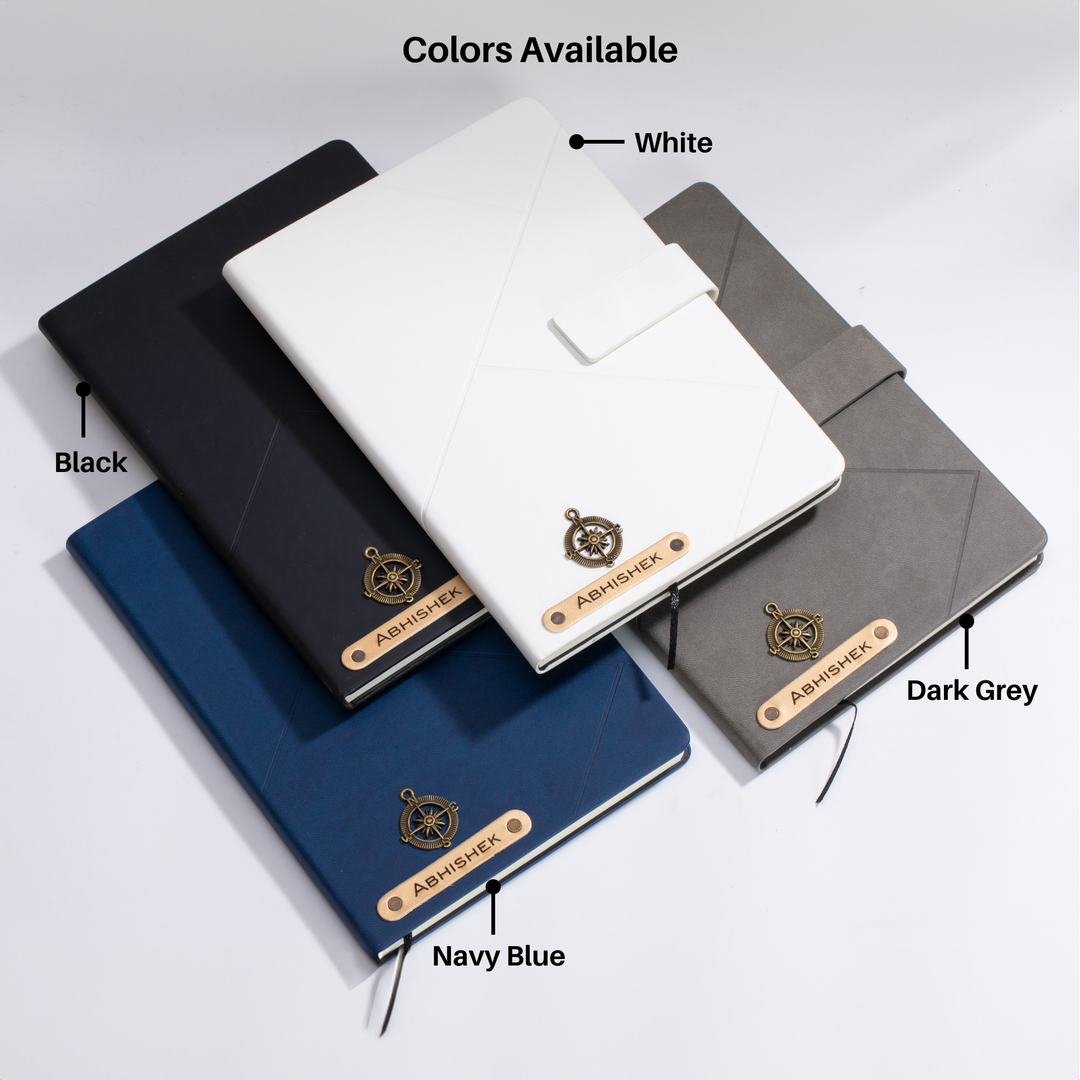 Personalized Self Design Diary - A5 Size 160 Pages(Black)