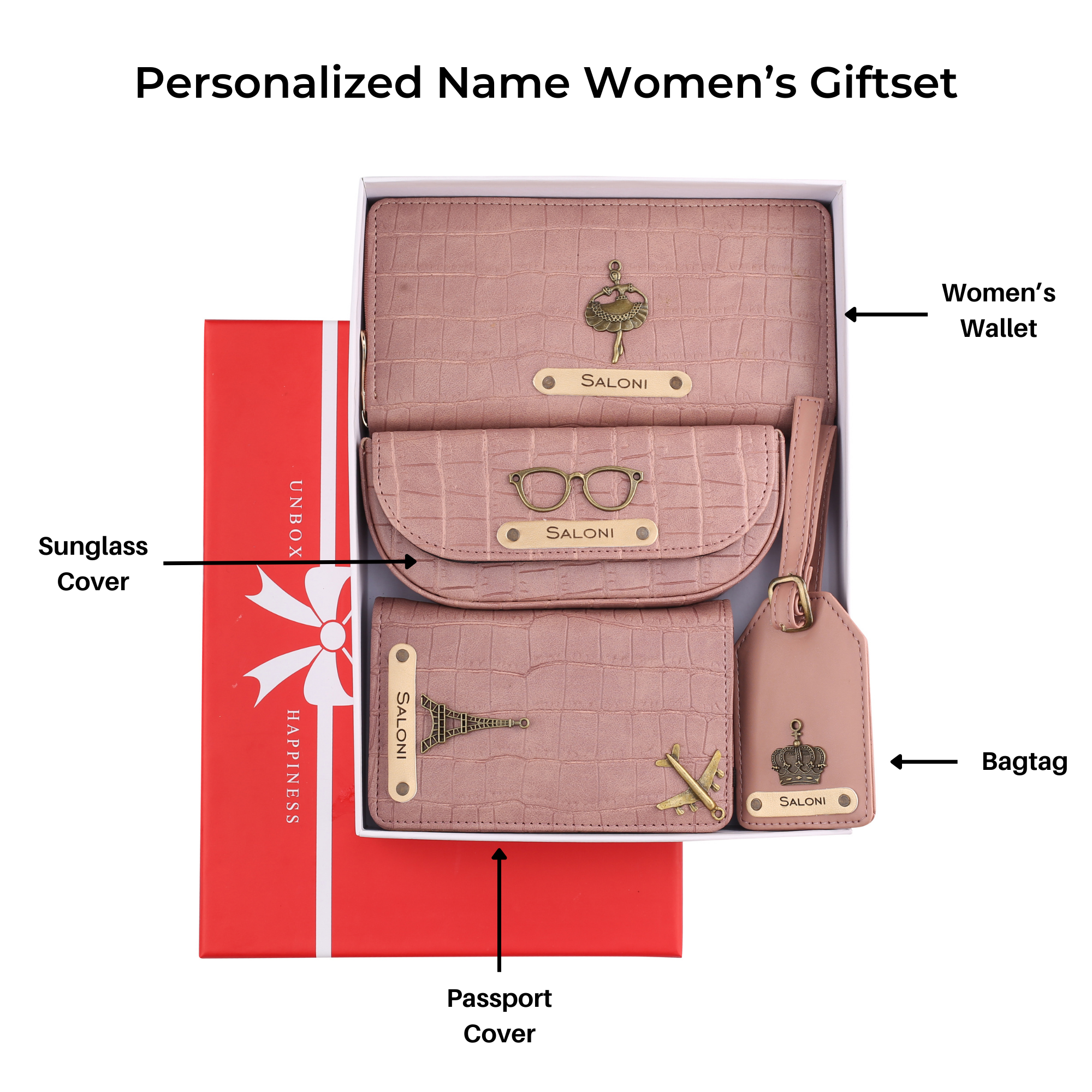 Personalized Womens Giftset - Nudepink