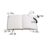 Personalized Self Design Diary - A5 Size 160 Pages(Black)