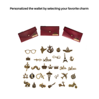 AICA Personalised Name & Charm Leather Wallet Gift for Women (Babyblue) | Womens Day Gift for Ladies Women Wife Girlfriend Mom Sister