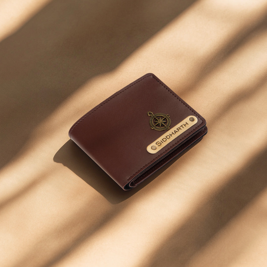 Personalized Mens Wallet - DarkBrown