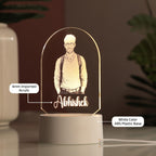 AICA Personalized Photo LED Lamp with Customised Name | Anniversary Birthday Marriage Wedding Gifts for Man Boyfriend Boys Husband