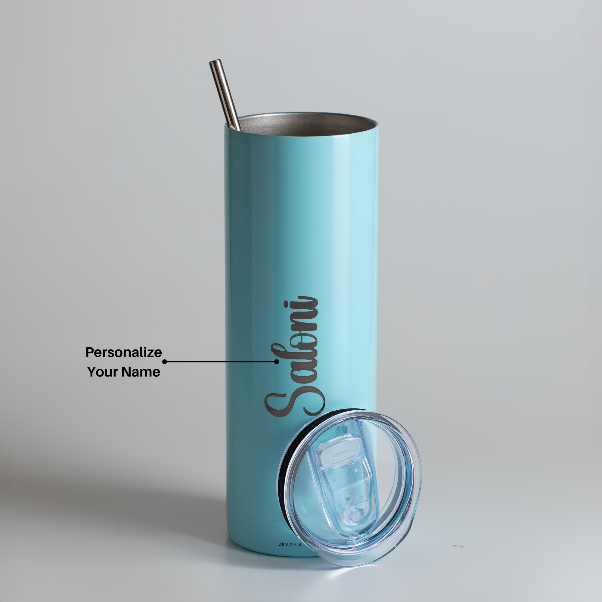 Personalized Sipper Tumbler - Baby Blue