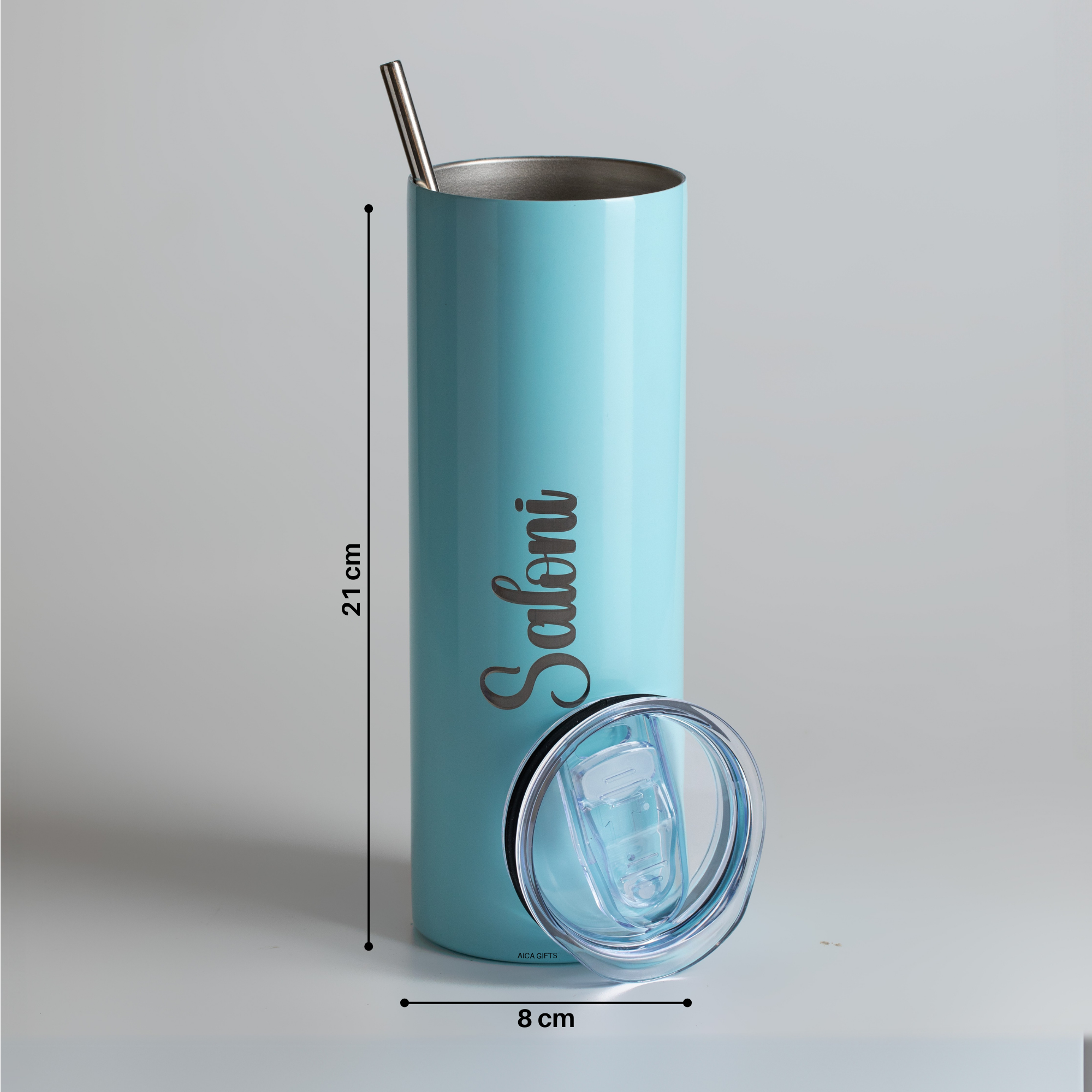 Personalized Sipper Tumbler - Baby Blue