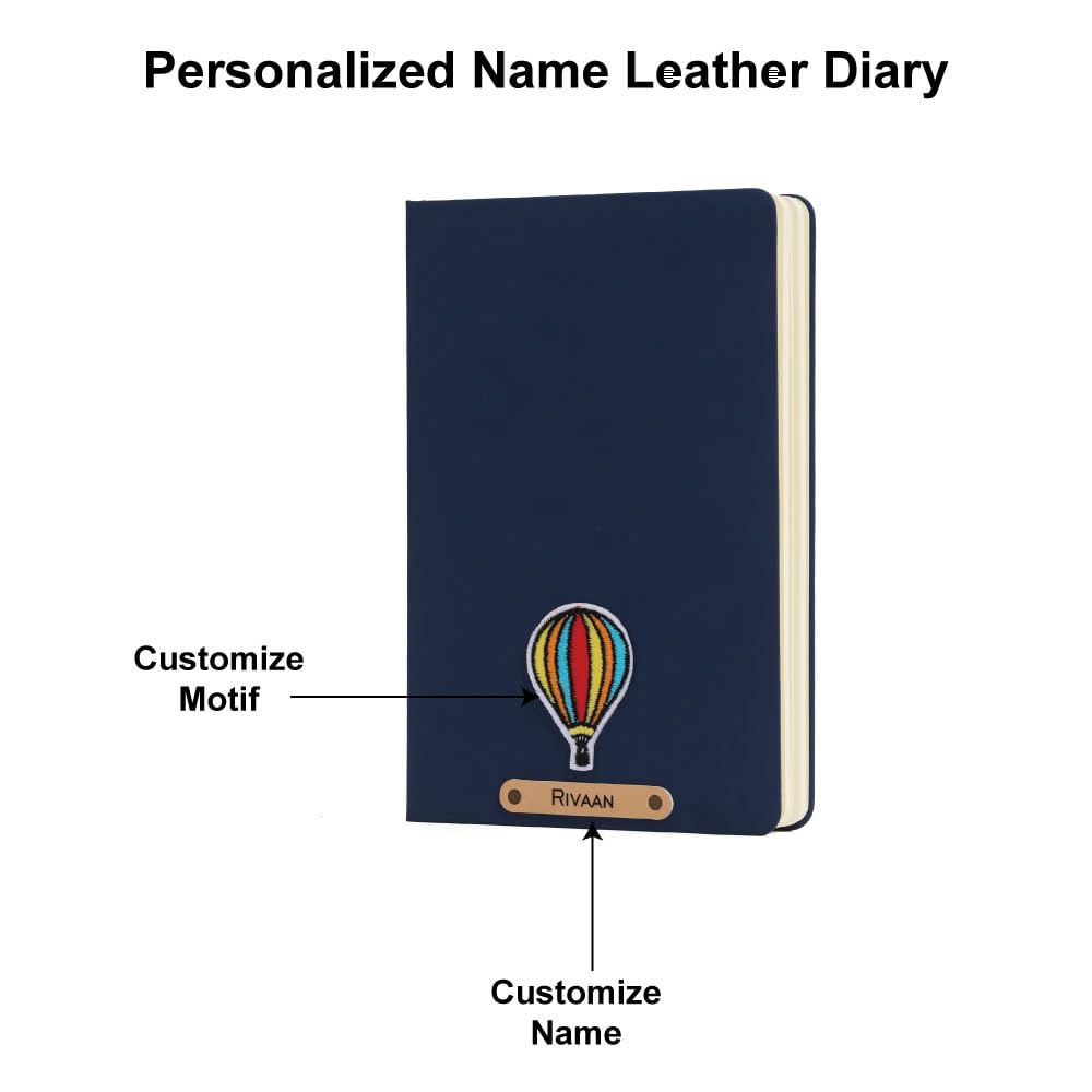 Personalized Name & Embroidery  Patch Diary