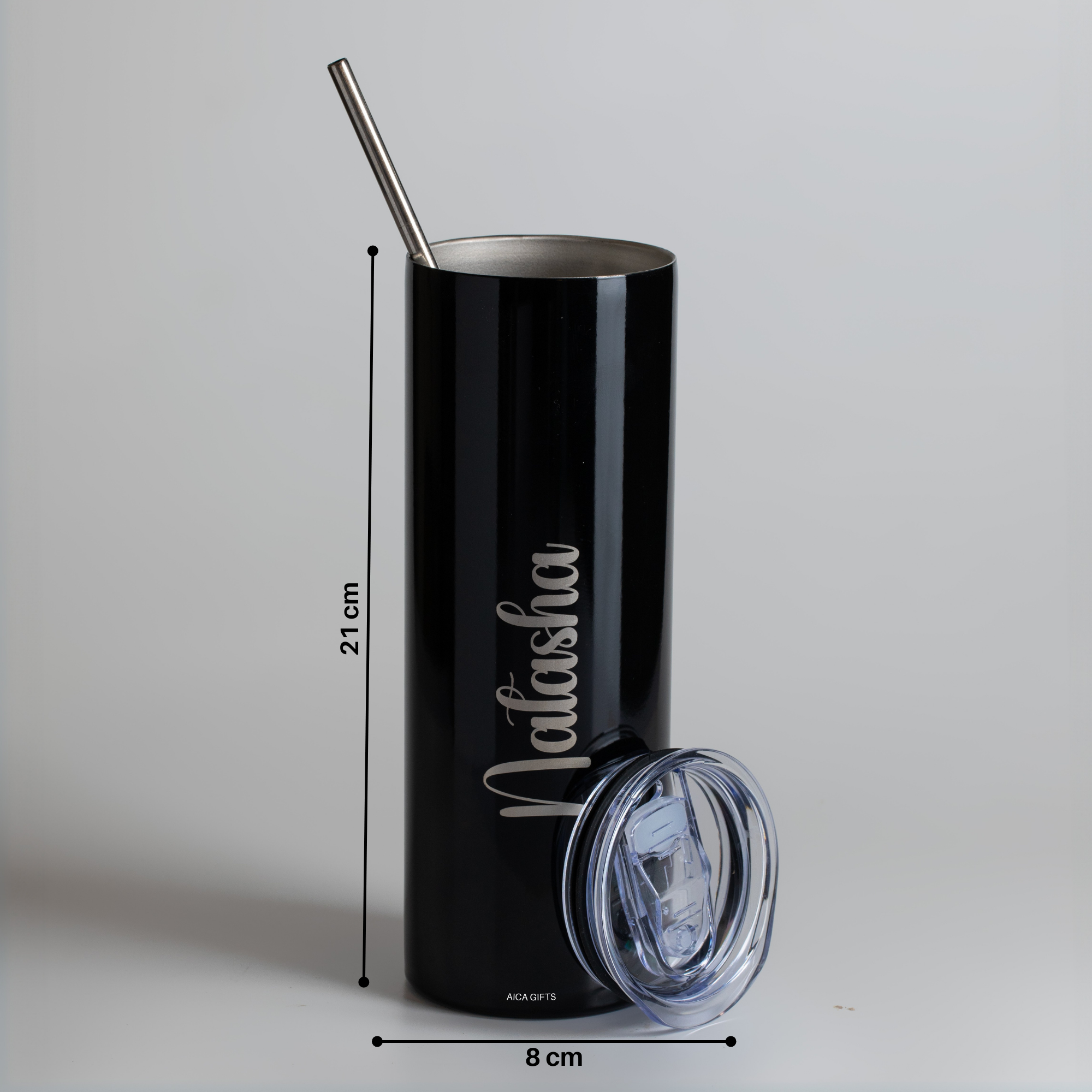 Personalized Sipper Tumbler -Black