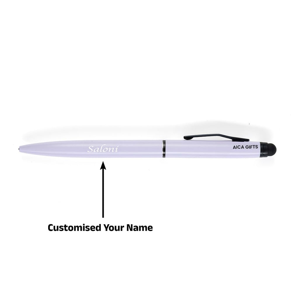 AICA Gifts Personalized Pens with Name Engraved (Black) Roller Ball Pen