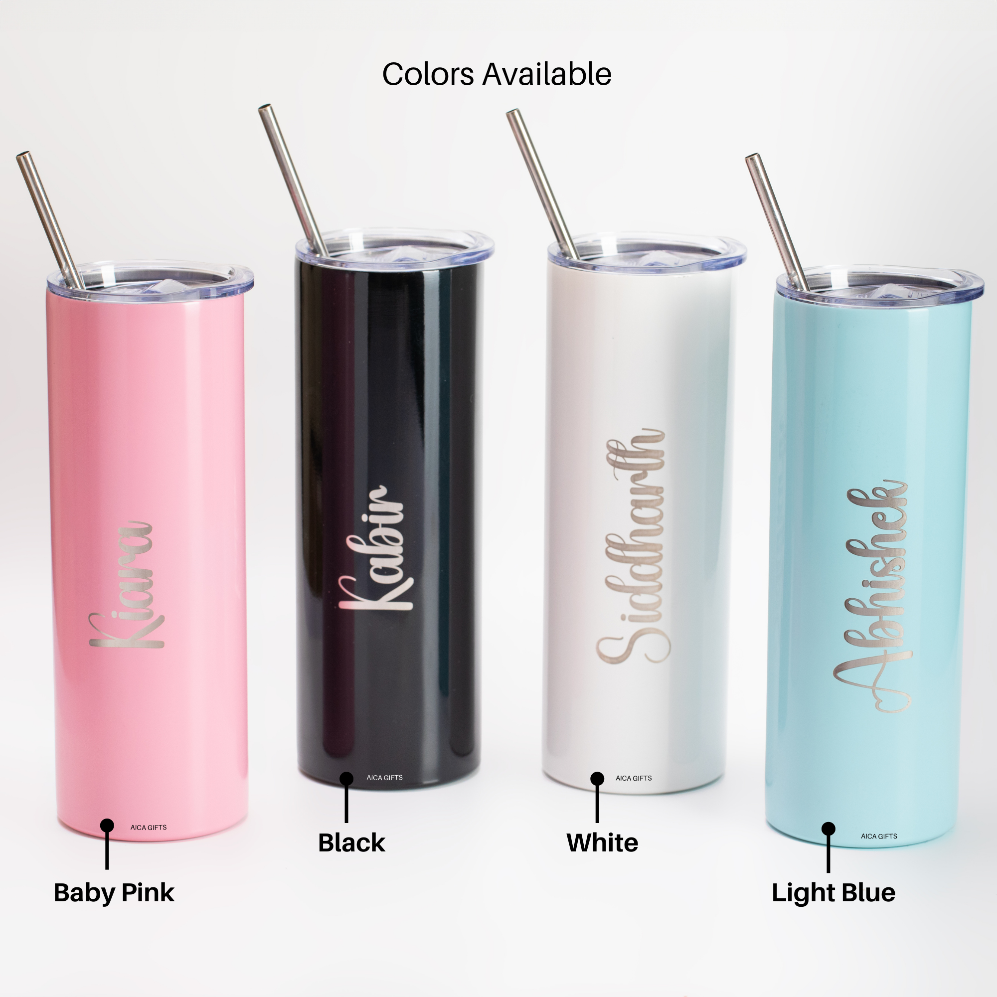 Personalized Sipper Tumbler - Baby Blue
