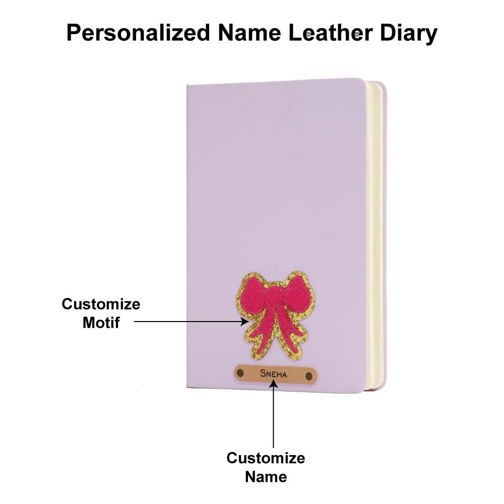 Personalized Name & Embroidery  Patch Diary