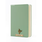 AICA Personalized Name & Charm Leather Notebook Diary -A5 Size, 180 Ruled Pages All