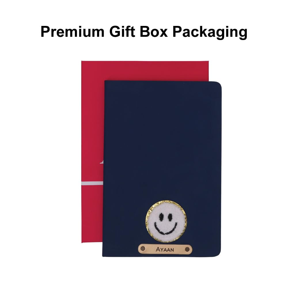 Personalized Name & Embroidery  Patch Diary