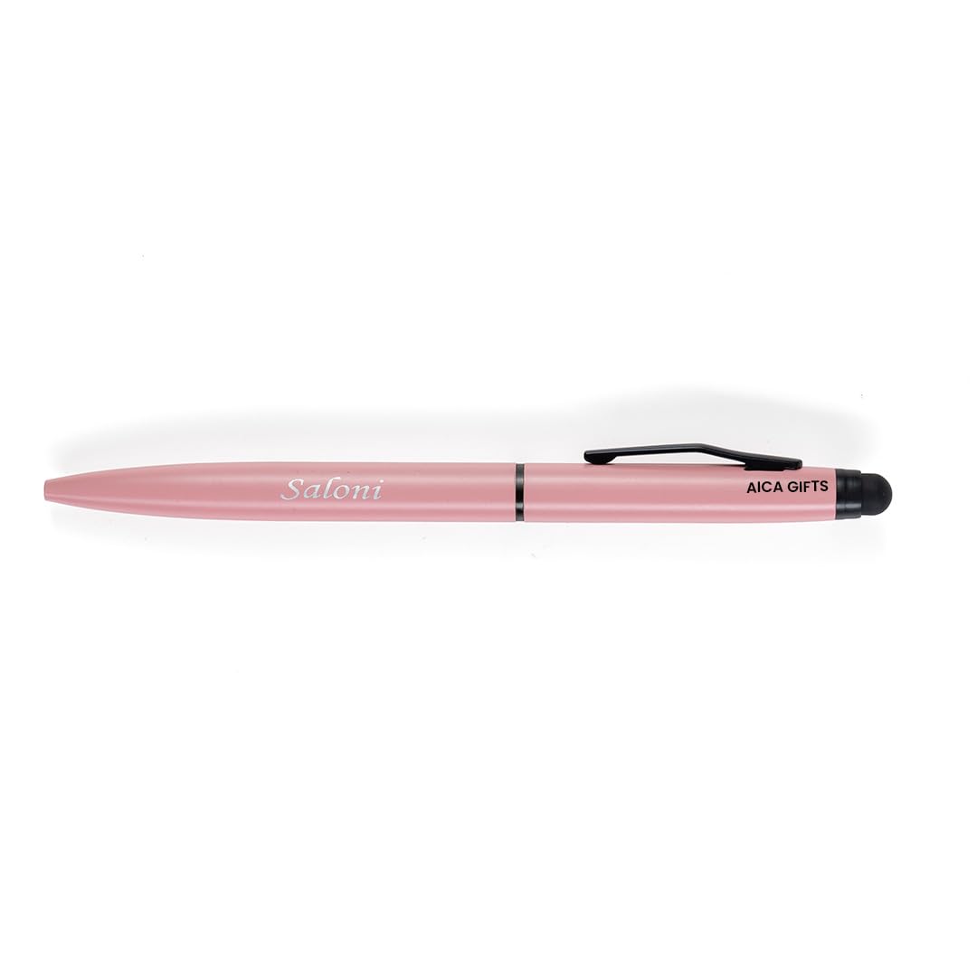AICA Gifts Personalized Pens with Name Engraved (Black) Roller Ball Pen