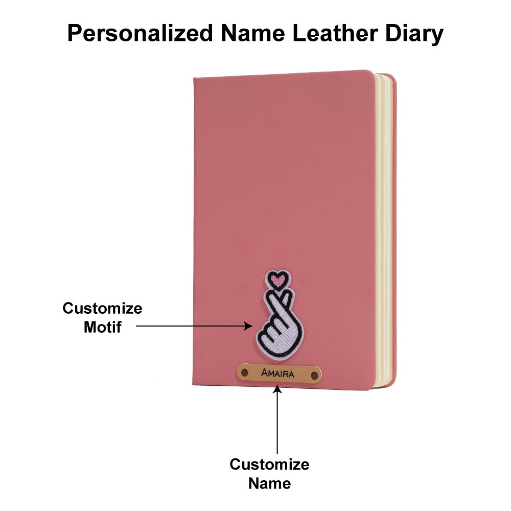 Personalized Name & Embroidery  Patch Diary