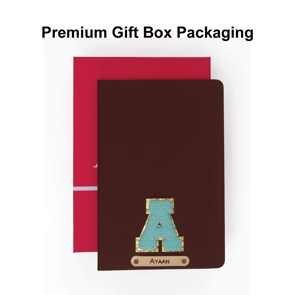 Personalized Name & Embroidery  Patch Diary